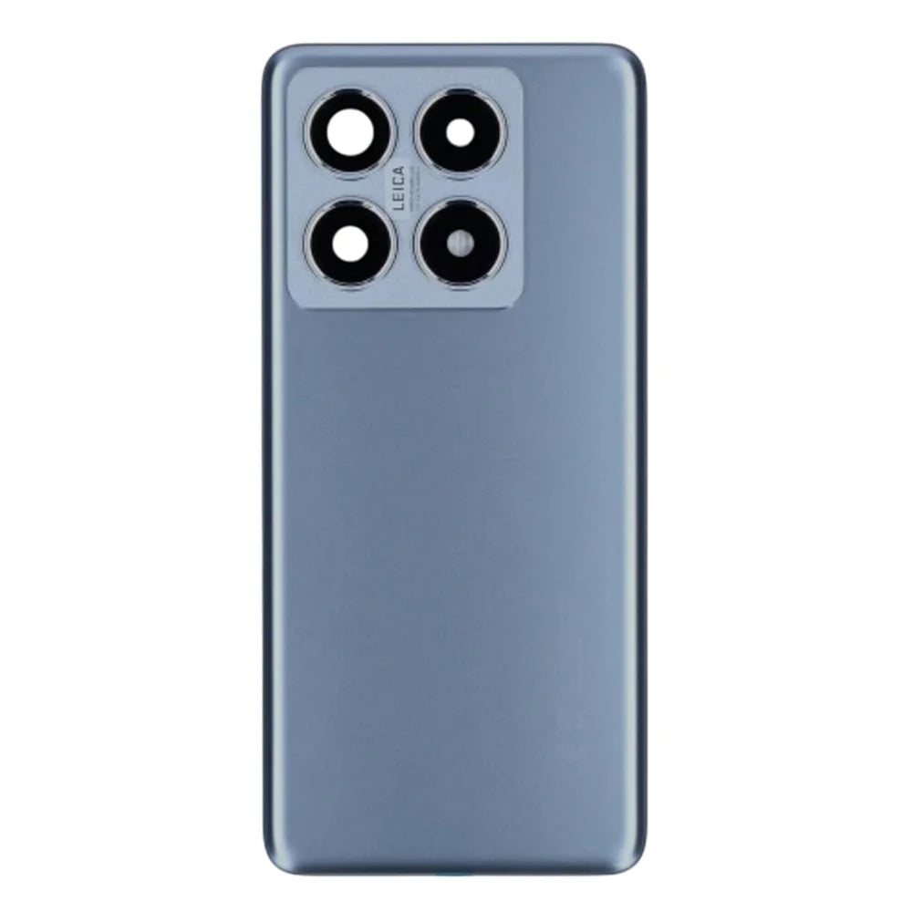 For Xiaomi 14T Pro Back Battery Housing Cover with Camera Ring Lens Cover Spare Part (Without Logo) - Blue - 2