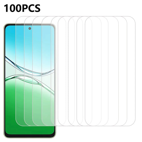 100Pcs For Oppo A5 Pro 4G (Global) / 5G (Global) Screen Protector Anti-Scratch Tempered Glass Film (No Package, with Wipes Set, Dust-absorber, Guide Sticker) - 1