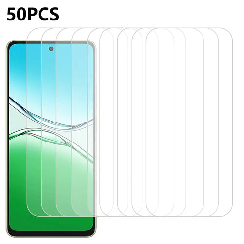 50Pcs For Oppo A5 Pro 4G (Global) / 5G (Global) Screen Protector Anti-Scratch Tempered Glass Film (No Package, with Wipes Set, Dust-absorber, Guide Sticker) - 1