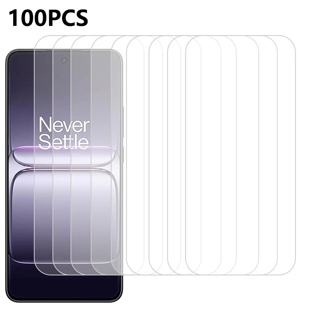 100Pcs For OnePlus Nord CE5 5G / Ace 5 Racing 5G Screen Protector Anti-Scratch Tempered Glass Film (No Package, with Wipes Set, Dust-absorber, Guide Sticker) - 1