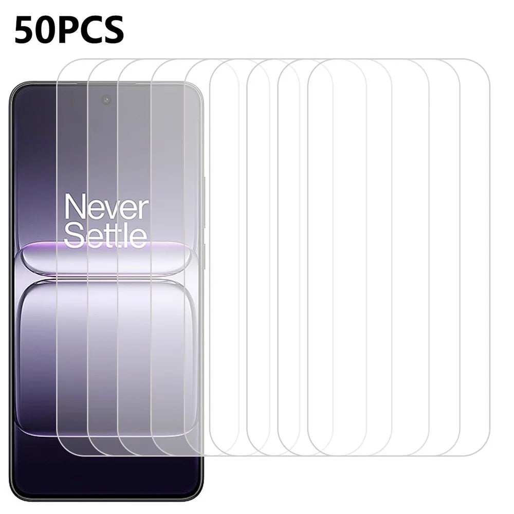 50Pcs For OnePlus Nord CE5 5G / Ace 5 Racing 5G Screen Protector Anti-Scratch Tempered Glass Film (No Package, with Wipes Set, Dust-absorber, Guide Sticker) - 1