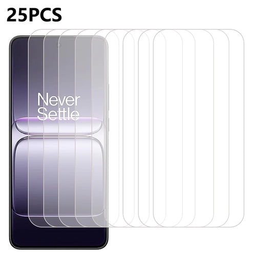 25Pcs For OnePlus Nord CE5 5G / Ace 5 Racing 5G Tempered Glass High Definition Screen Protector Film (No Package, with Wipes Set, Dust-absorber, Guide Sticker) - 1