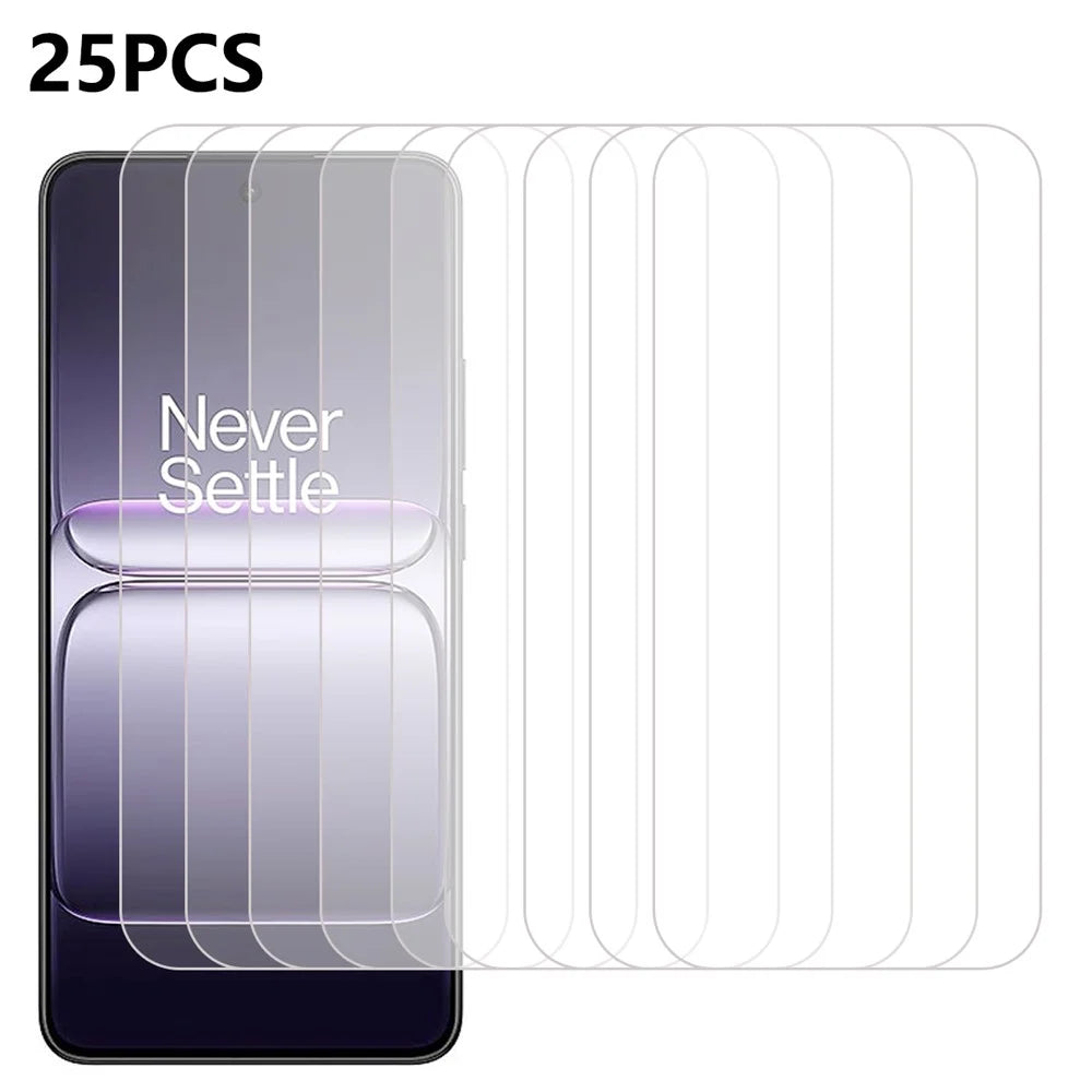 25Pcs For OnePlus Nord CE5 5G / Ace 5 Racing 5G Tempered Glass High Definition Screen Protector Film (No Package, with Wipes Set, Dust-absorber, Guide Sticker) - 1