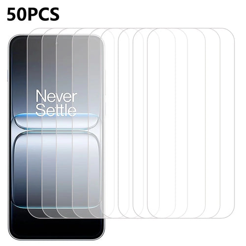 50Pcs For OnePlus Nord 5 5G / Ace 5 Ultra 5G Screen Protector Anti-Scratch Tempered Glass Film (No Package, with Wipes Set, Dust-absorber, Guide Sticker) - 1