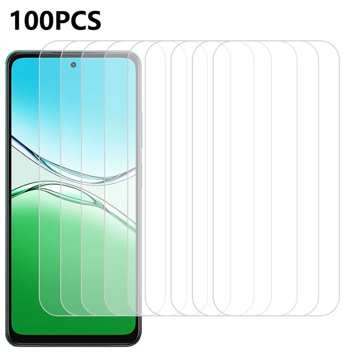 100Pcs For Oppo A5 4G / 5G Screen Protector Anti-Scratch Tempered Glass Film (No Package, with Wipes Set, Dust-absorber, Guide Sticker) - 1