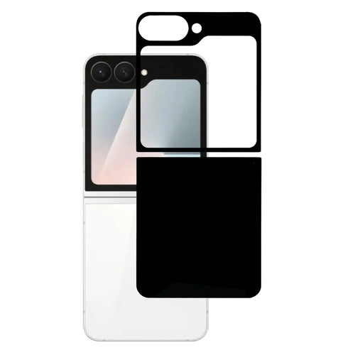 For Samsung Galaxy Z Flip7 FE 5G / Z Flip6 5G Rear Screen Protector Silk Printing Tempered Glass Back Film Set - 1