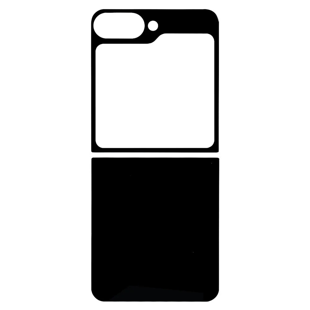 For Samsung Galaxy Z Flip7 FE 5G / Z Flip6 5G Rear Screen Protector Silk Printing Tempered Glass Back Film Set - 2