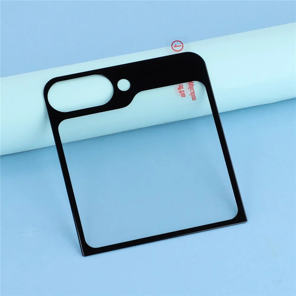 For Samsung Galaxy Z Flip7 FE 5G / Z Flip6 5G Rear Screen Protector Silk Printing Tempered Glass Back Film Set - 5