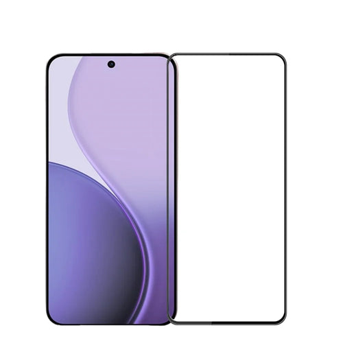 PINWUYO For Oppo Reno14 F 5G Tempered Glass Film  Explosion-proof 9H 3D Full Screen Protector - Black - 1