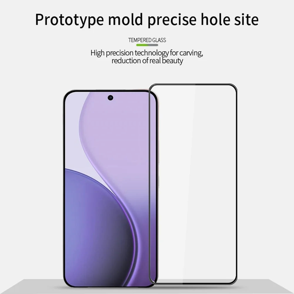 PINWUYO For Oppo Reno14 F 5G Tempered Glass Film  Explosion-proof 9H 3D Full Screen Protector - Black - 3
