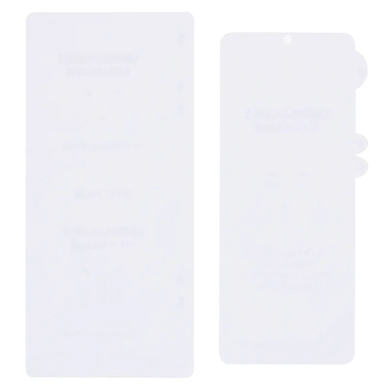 For Samsung Galaxy Z Flip7 FE 5G Clear PET Film Soft Front and Back Screen Protector - Transparent - 2
