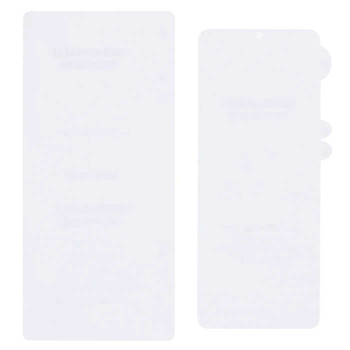 For Samsung Galaxy Z Flip7 5G Clear PET Film Soft Front and Back Screen Protector - Transparent - 3