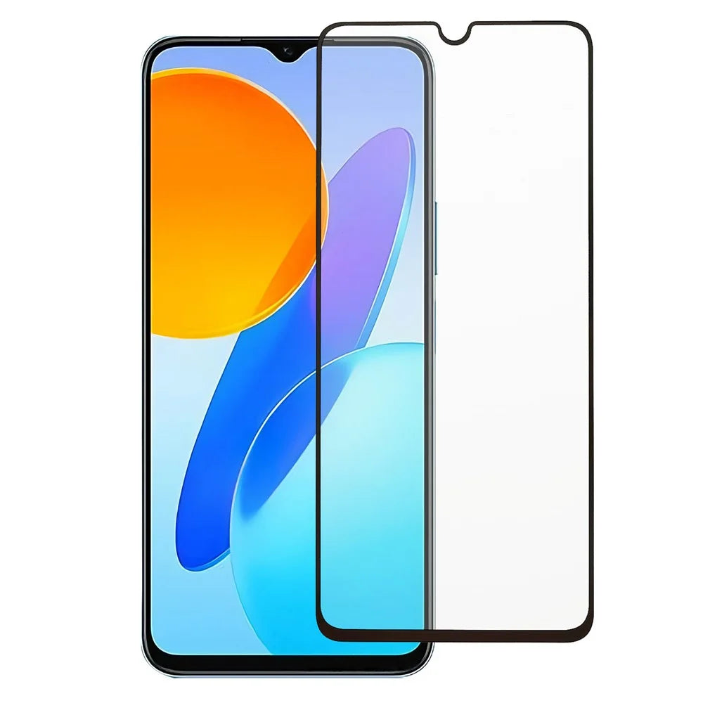 For Honor X8 5G Full Glue Silk Printing Tempered Glass Protective Film Anti-explosion HD Clear Screen Protector - 1