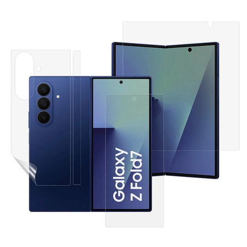 For Samsung Galaxy Z Fold7 5G Hydrogel Screen Protector Set, Outside + Inside + Back + Side Soft TPU Film - 1