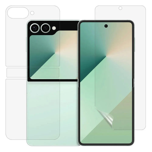 For Samsung Galaxy Z Flip7 5G Hydrogel Screen Protector Set, Outside + Inside + Back + Side Soft TPU Film - 1