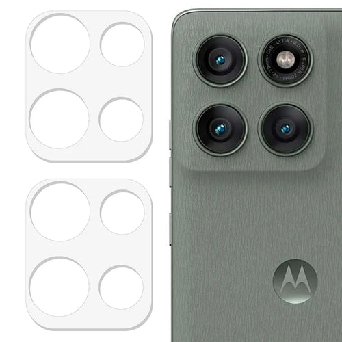 2Pcs For Motorola Edge 60 Pro 5G Camera Lens Protector 3D Arc Edge Anti-Scratch Tempered Glass Lens Film - Transparent - 1