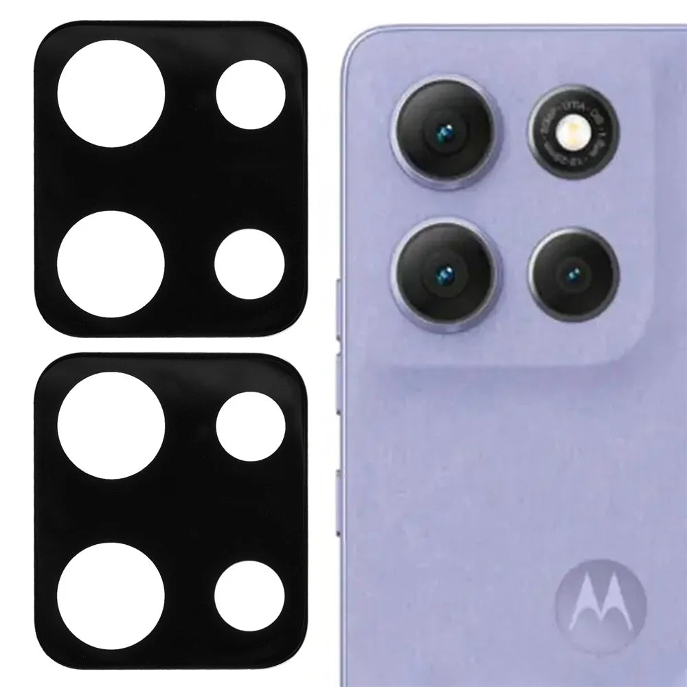 2Pcs For Motorola Moto G86 5G / G86 Power 5G Camera Lens Protector Silk Printing Lens Film 3D Arc Edge - 1