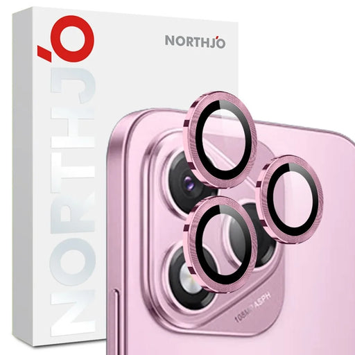 NORTHJO 1 Set For Honor 400 Lite 5G Tempered Glass Camera Lens Film CD Veins Metal Ring Lens Guard - Pink - 1