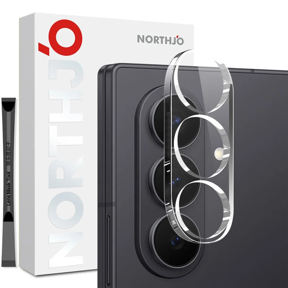 NORTHJO For Samsung Galaxy Z Fold7 5G Camera Lens Protector Tempered Glass HD Clear 3D Full Coverage - 1