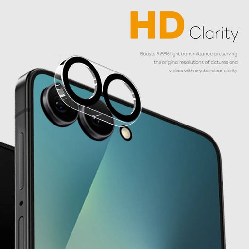 NORTHJO 2Pcs For Samsung Galaxy Z Flip7 5G Camera Lens Protector Black Circles 3D Full Coverage Clear Tempered Glass Lens Film - 2