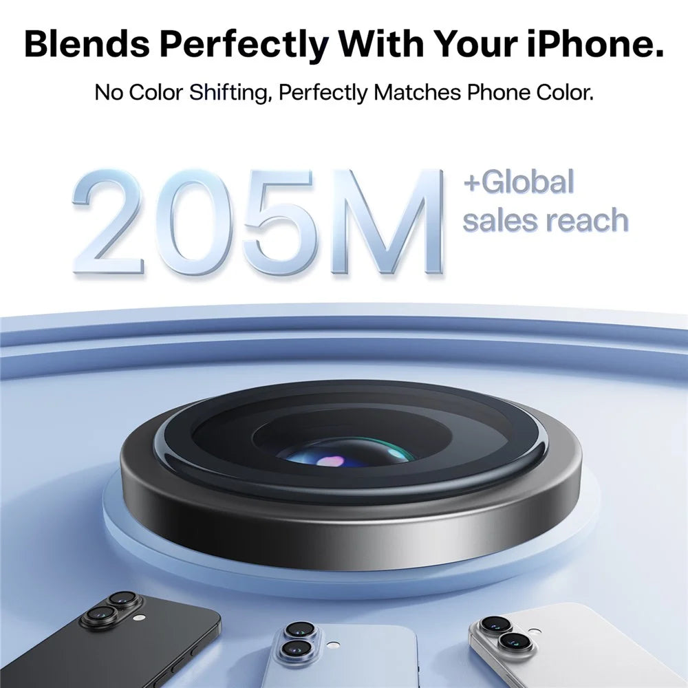 TORRAS 1 Set For iPhone 17 Camera Lens Protector Tempered Glass Clear Lens Film - 5