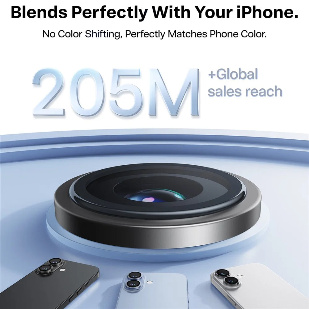 TORRAS 1 Set For iPhone Air Camera Lens Protector Tempered Glass Clear Lens Film - 5