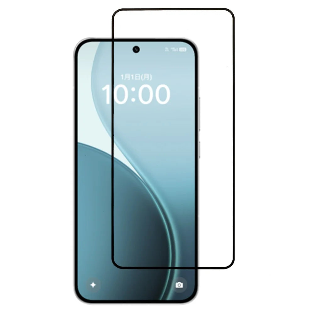 For Oppo Reno14 5G (Global) Screen Protector Silk Printing Full Glue HD Clear Screen Film - 1