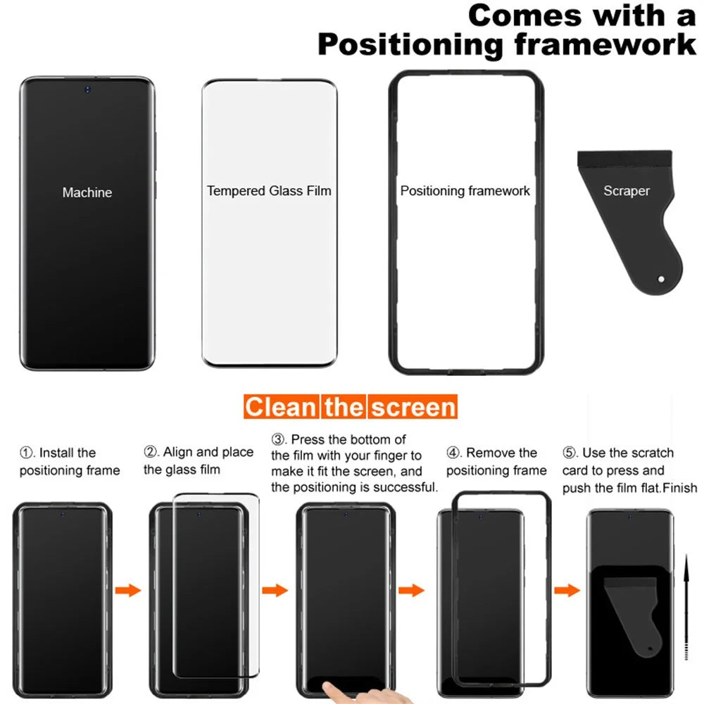 IMAK Screen Protector For Huawei Pura 80 Pro  /  Pura 80 Pro+  /  Pura 80 Ultra Full Glue 3D Curved Tempered Glass Film with Positioning Frame - 5