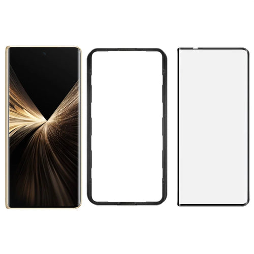 IMAK For Honor Magic V5 5G Screen Protector Full Glue 3D Curved Tempered Glass Film with Positioning Frame - 1