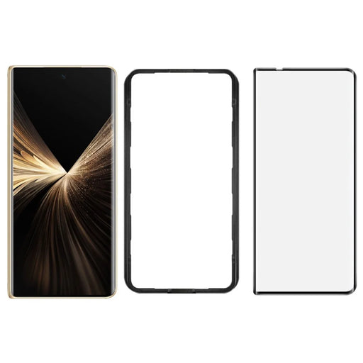 IMAK For Honor Magic V5 5G Screen Protector Full Glue 3D Curved Tempered Glass Film with Positioning Frame - 1