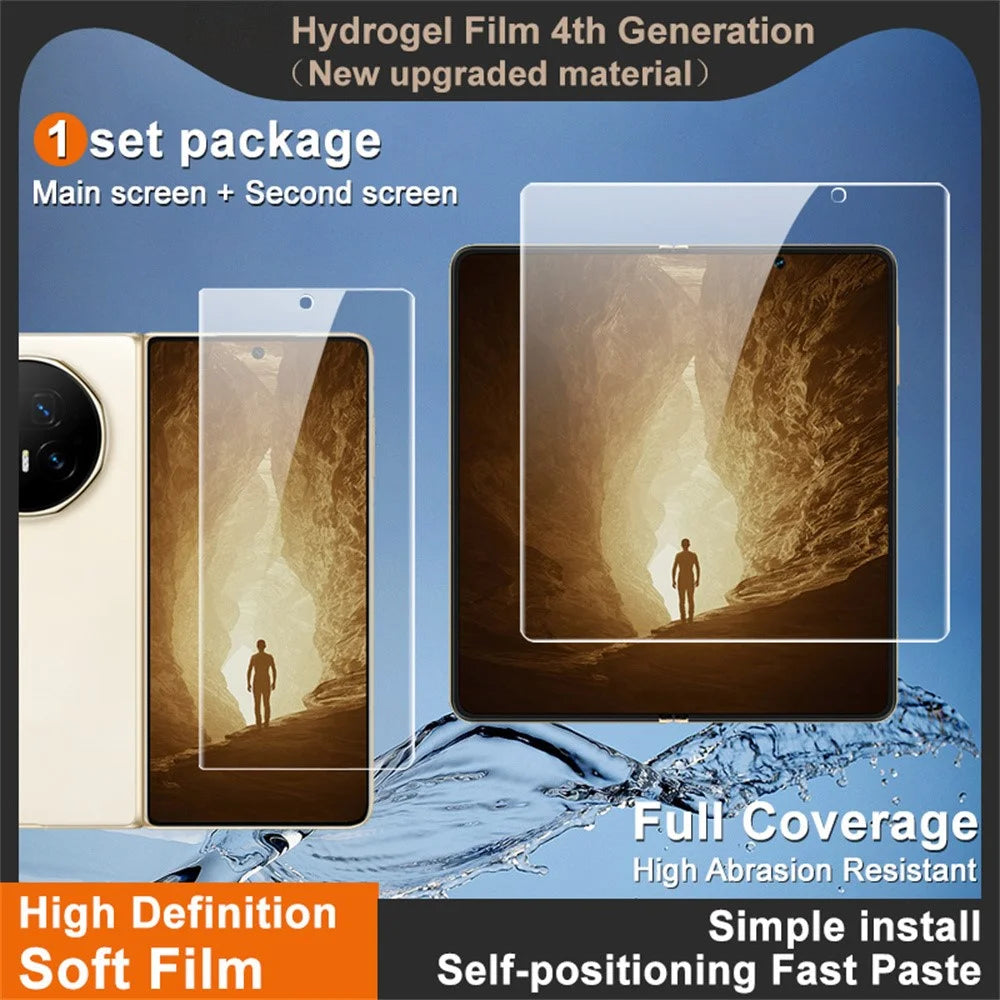 IMAK Hydrogel Film 4th Gen for Honor Magic V5 5G 1 Set TPU Screen Film (Front Screen+Inner Large Screen) - 2