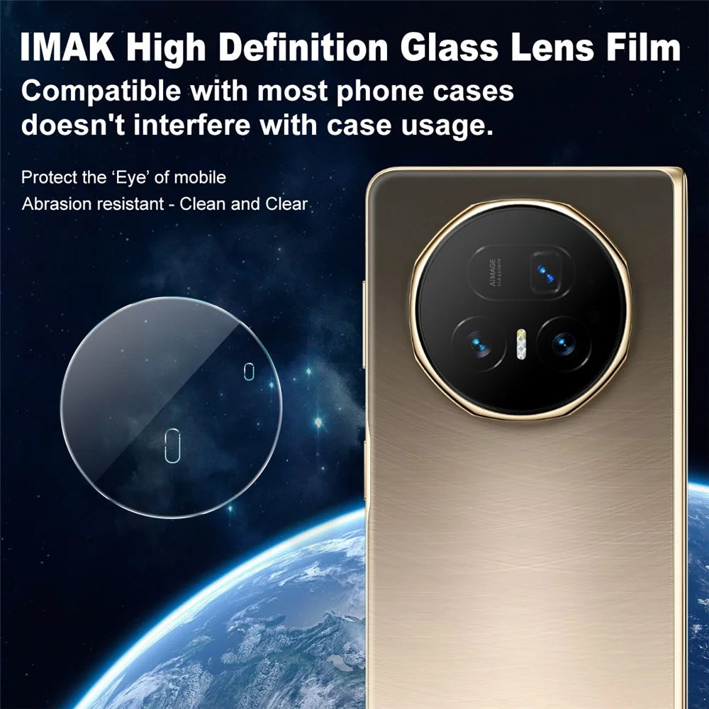 IMAK For Honor Magic V5 5G Camera Lens Protector Slim Tempered Glass Lens Film - 2