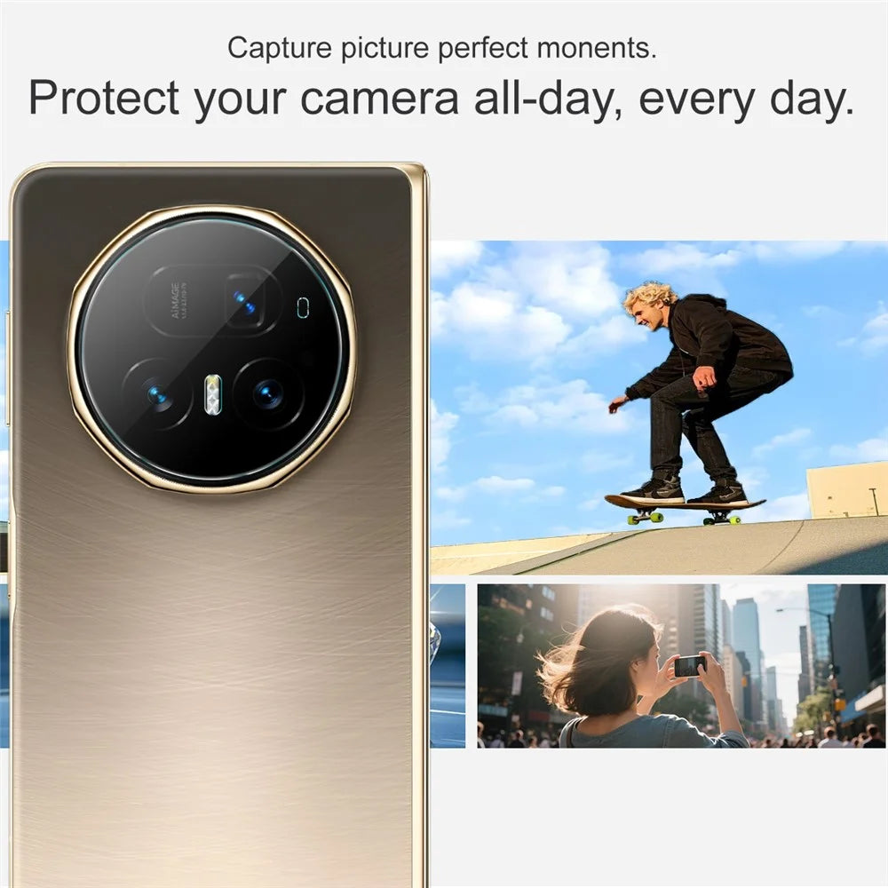 IMAK For Honor Magic V5 5G Camera Lens Protector Slim Tempered Glass Lens Film - 4