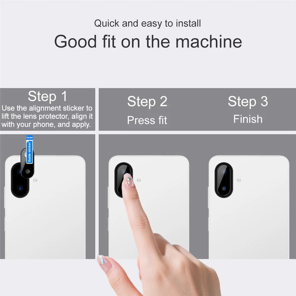 IMAK For Samsung Galaxy A07 4G Camera Lens Protector Tempered Glass HD Clear Lens Film (Black Version) - 6