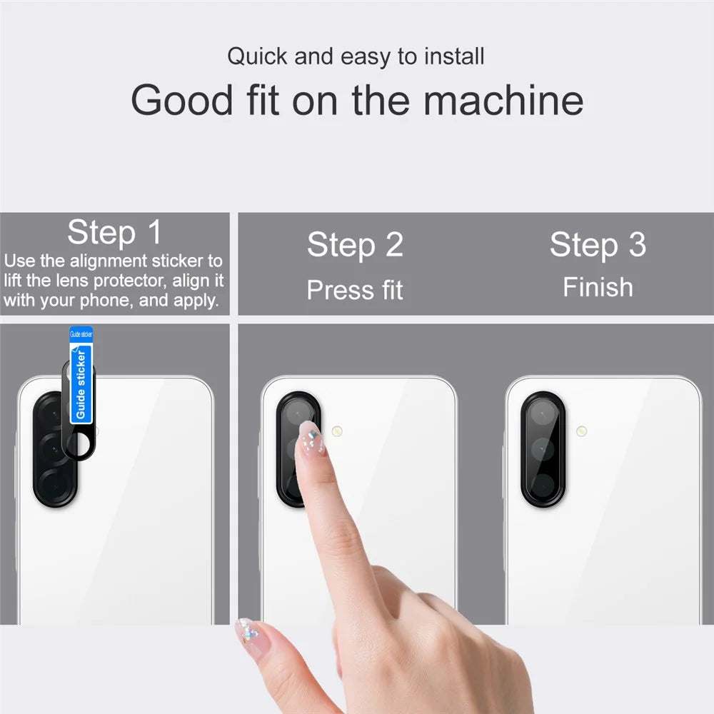 IMAK For Samsung Galaxy A17 5G / A17 4G / A26 5G Camera Lens Protector Tempered Glass HD Clear Lens Film (Black Version) - 6