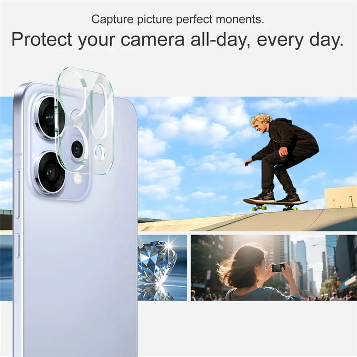 IMAK For Oppo Reno14 Pro 5G (Global) Tempered Glass Camera Lens Protector + Acrylic Lens Cap - 4