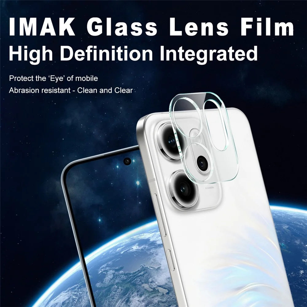 IMAK For Oppo Reno14 F 5G Tempered Glass Camera Lens Protector + Acrylic Lens Cap - 2