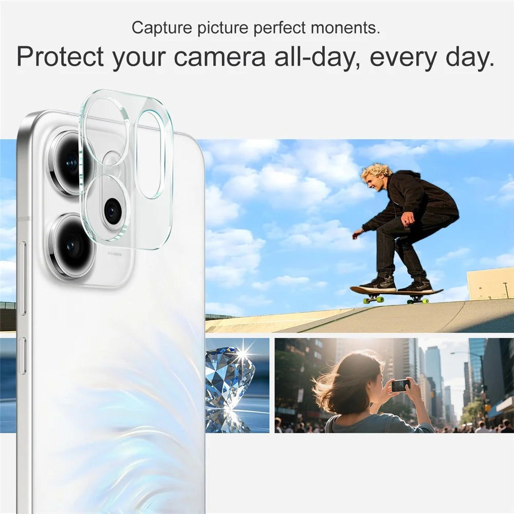 IMAK For Oppo Reno14 F 5G Tempered Glass Camera Lens Protector + Acrylic Lens Cap - 4