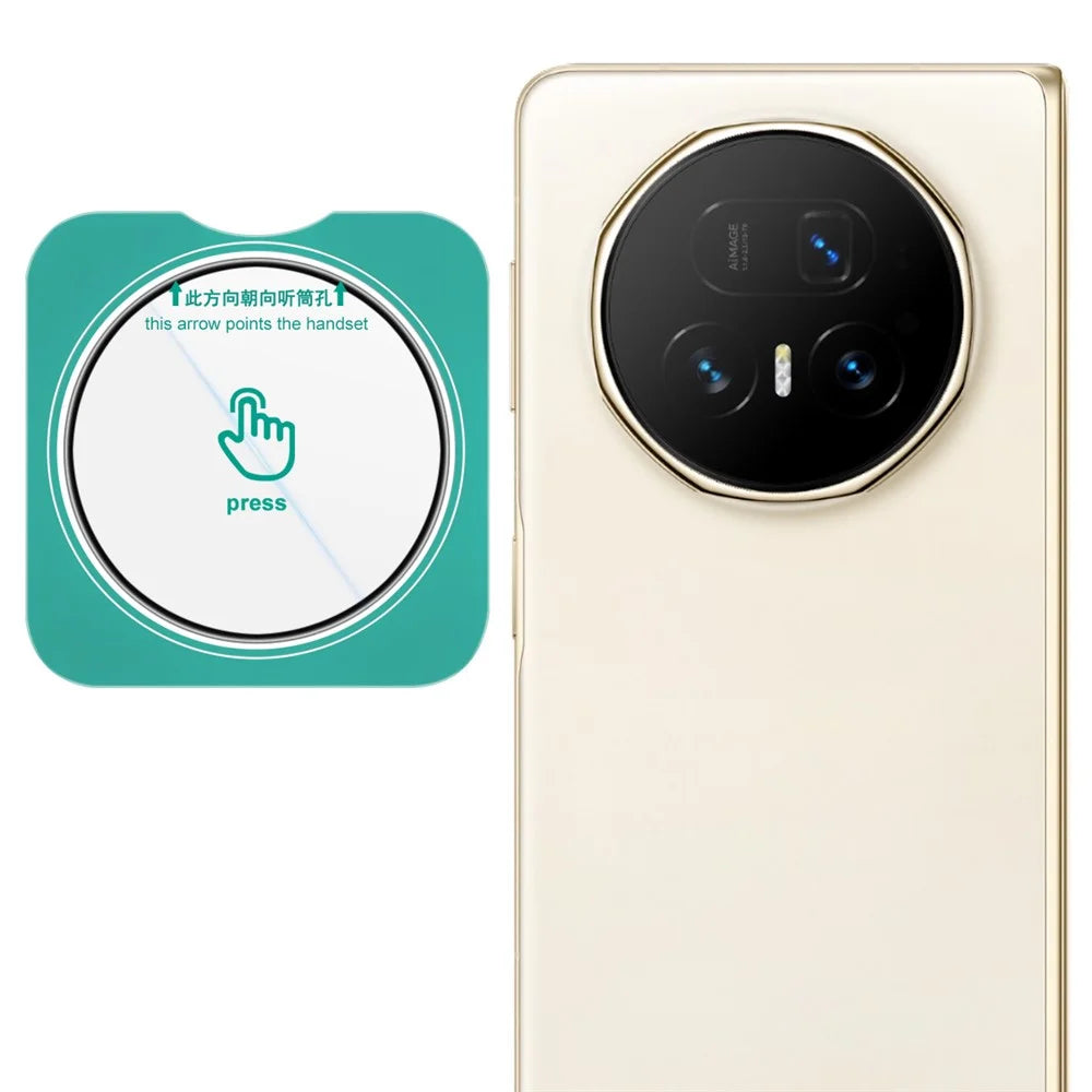 IMAK For Honor Magic V5 5G Camera Lens Protector Tempered Glass Lens Film with Self Positioning Frame - 1