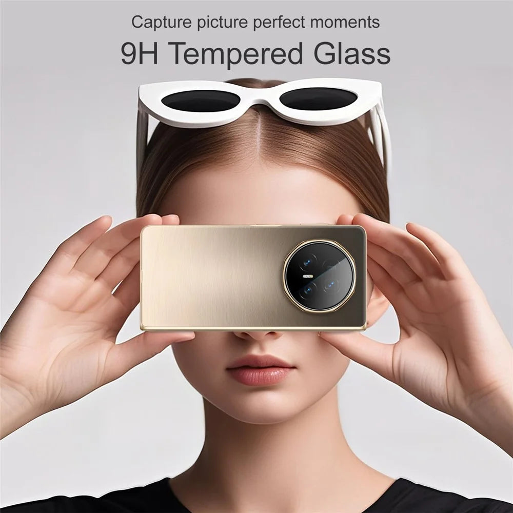 IMAK For Honor Magic V5 5G Camera Lens Protector Tempered Glass Lens Film with Self Positioning Frame - 4