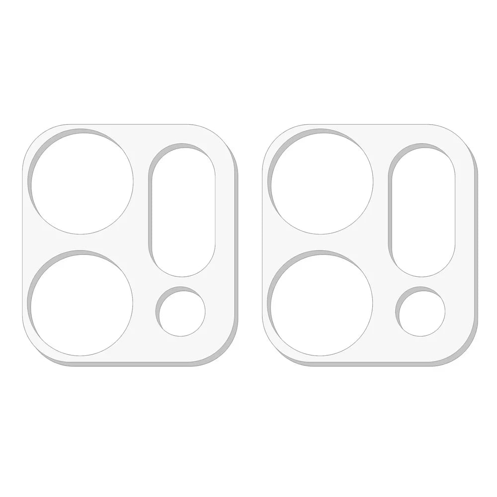 2Pcs For Oppo Reno14 Pro 5G (Global) Camera Lens Protector 3D Arc Edge Anti-Scratch Tempered Glass Lens Film - Transparent - 2