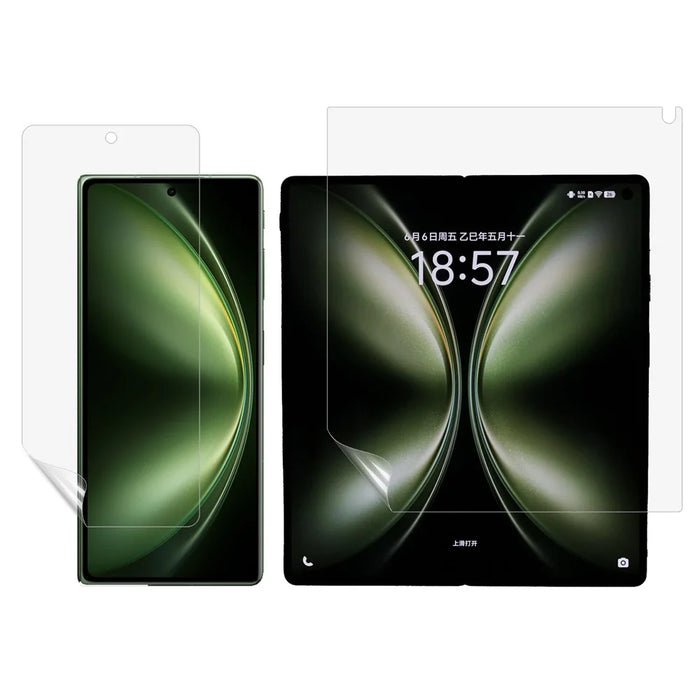 For vivo X Fold5 5G / Fold3 Clear PET Film Soft Front and Back Screen Protector - 1