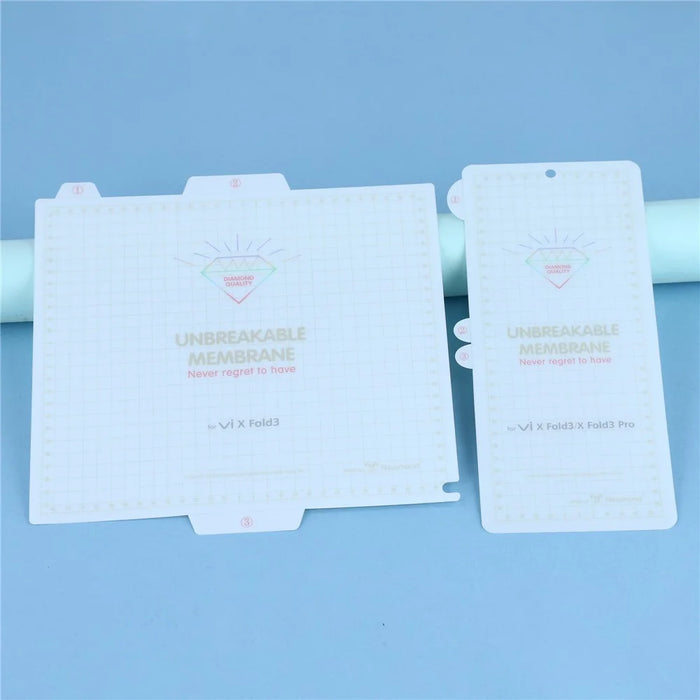 For vivo X Fold5 5G / Fold3 Clear PET Film Soft Front and Back Screen Protector - 4