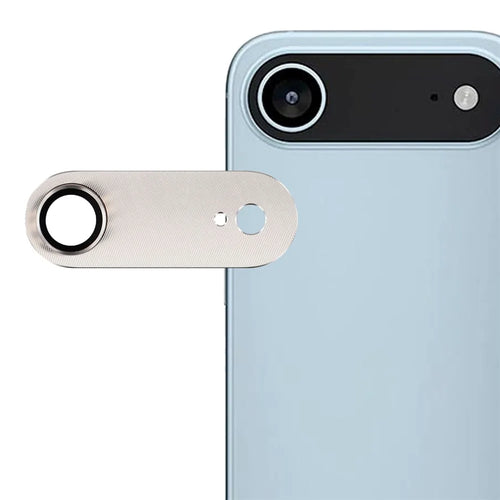 For iPhone Air Camera Lens Protector CD Vein Integrated Metal Tempered Glass Lens Film - Light Gold - 1