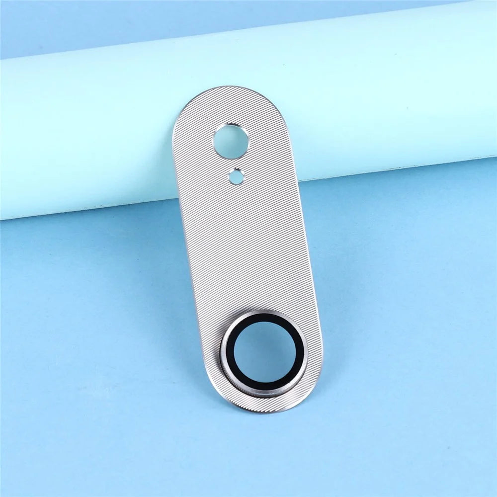 For iPhone Air Camera Lens Protector CD Vein Integrated Metal Tempered Glass Lens Film - Light Gold - 3