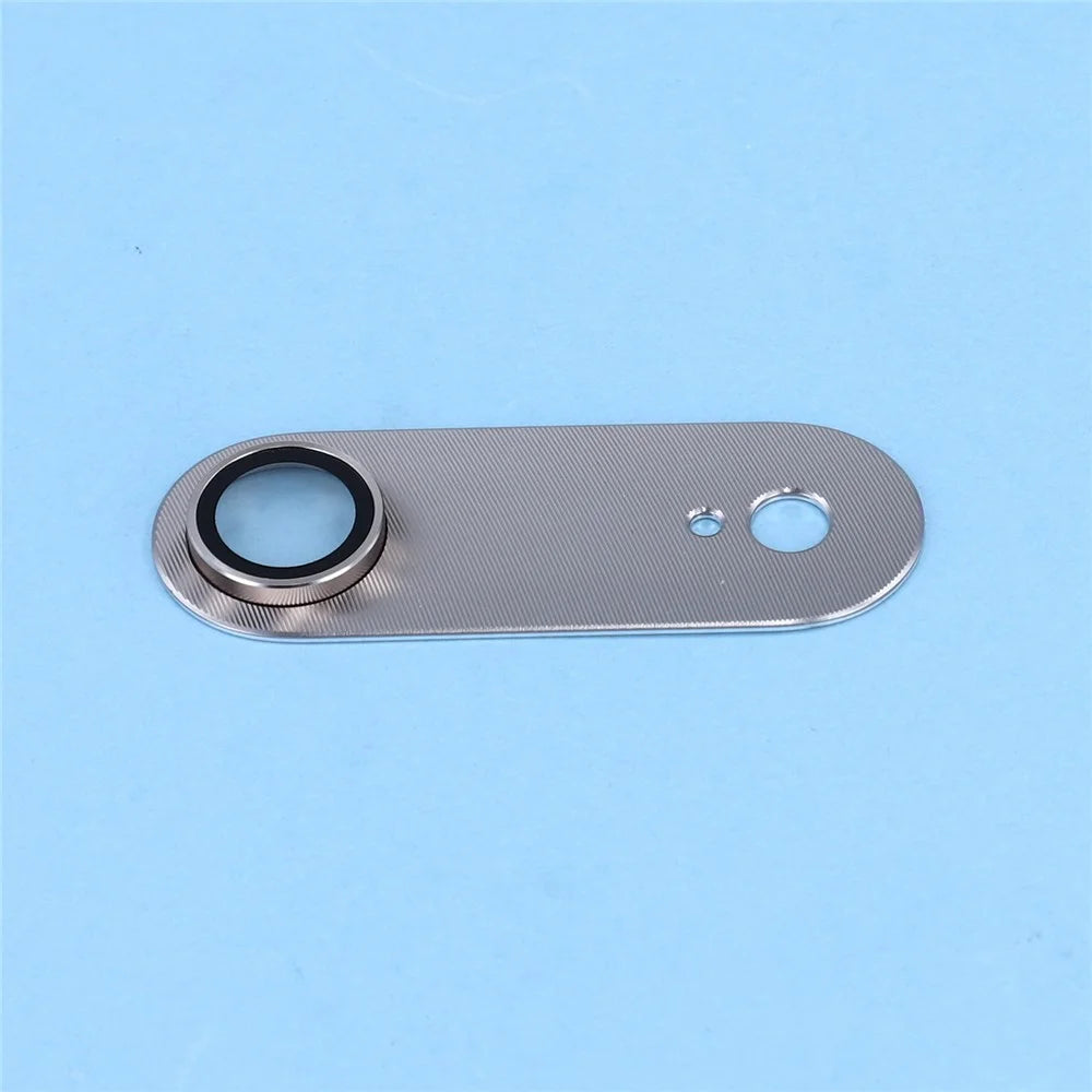For iPhone Air Camera Lens Protector CD Vein Integrated Metal Tempered Glass Lens Film - Light Gold - 4