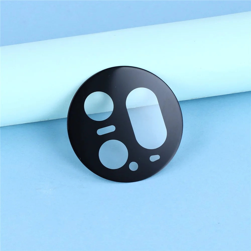For Honor Magic V5 5G Tempered Glass Lens Protector Black Silk Printing Camera Lens Film - 4