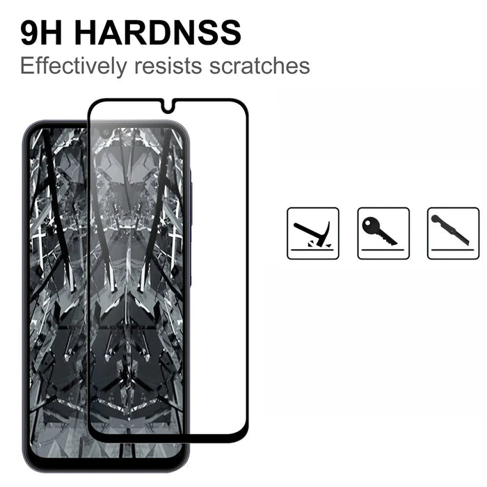 For Samsung Galaxy S25 FE AGC Tempered Glass with Black Edge Full Glue Full Coverage Screen Protector - 3