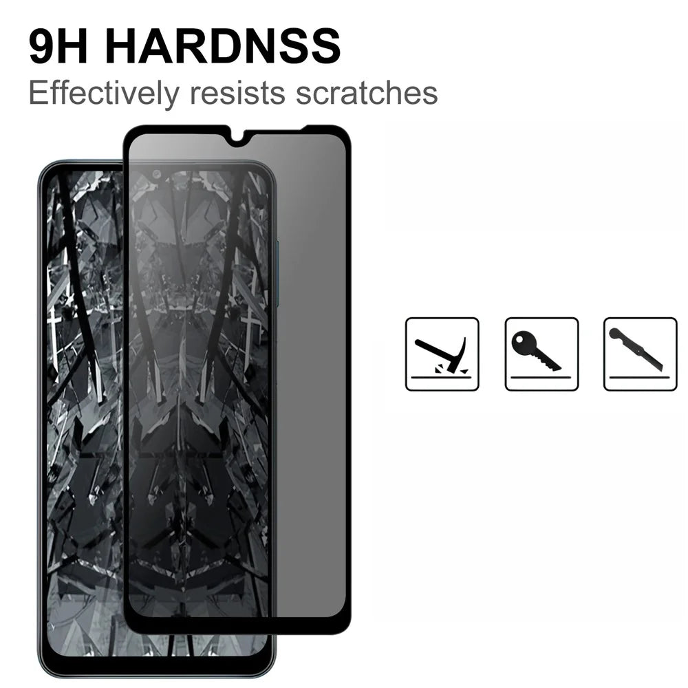For Samsung Galaxy S25 FE Tempered Glass Screen Protector 2.5D Arc Edge Anti-Spy Film - 4