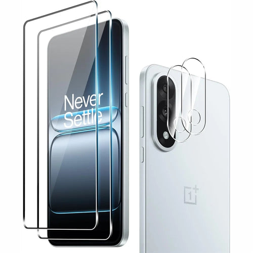 2Pcs For OnePlus Nord 5 5G / Ace 5 Ultra 5G Screen Protector 2.5D Arc Edge High Clarity Tempered Glass Film with Camera Lens Film - 1